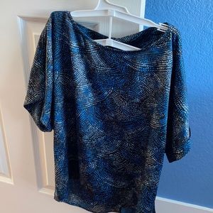 Forever21 loose top, deep V back,
